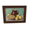 Still life on canvas by Vincent, vintage