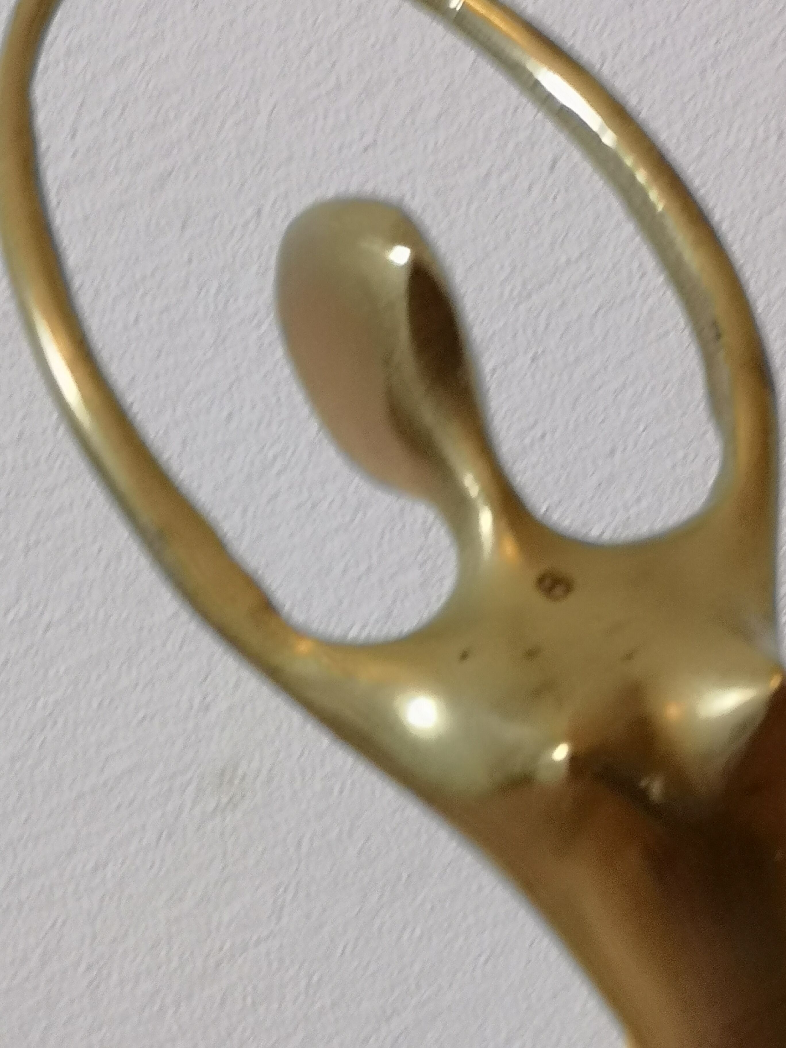 Vintage brass dancers duo