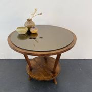 Art deco tripod pedestal table