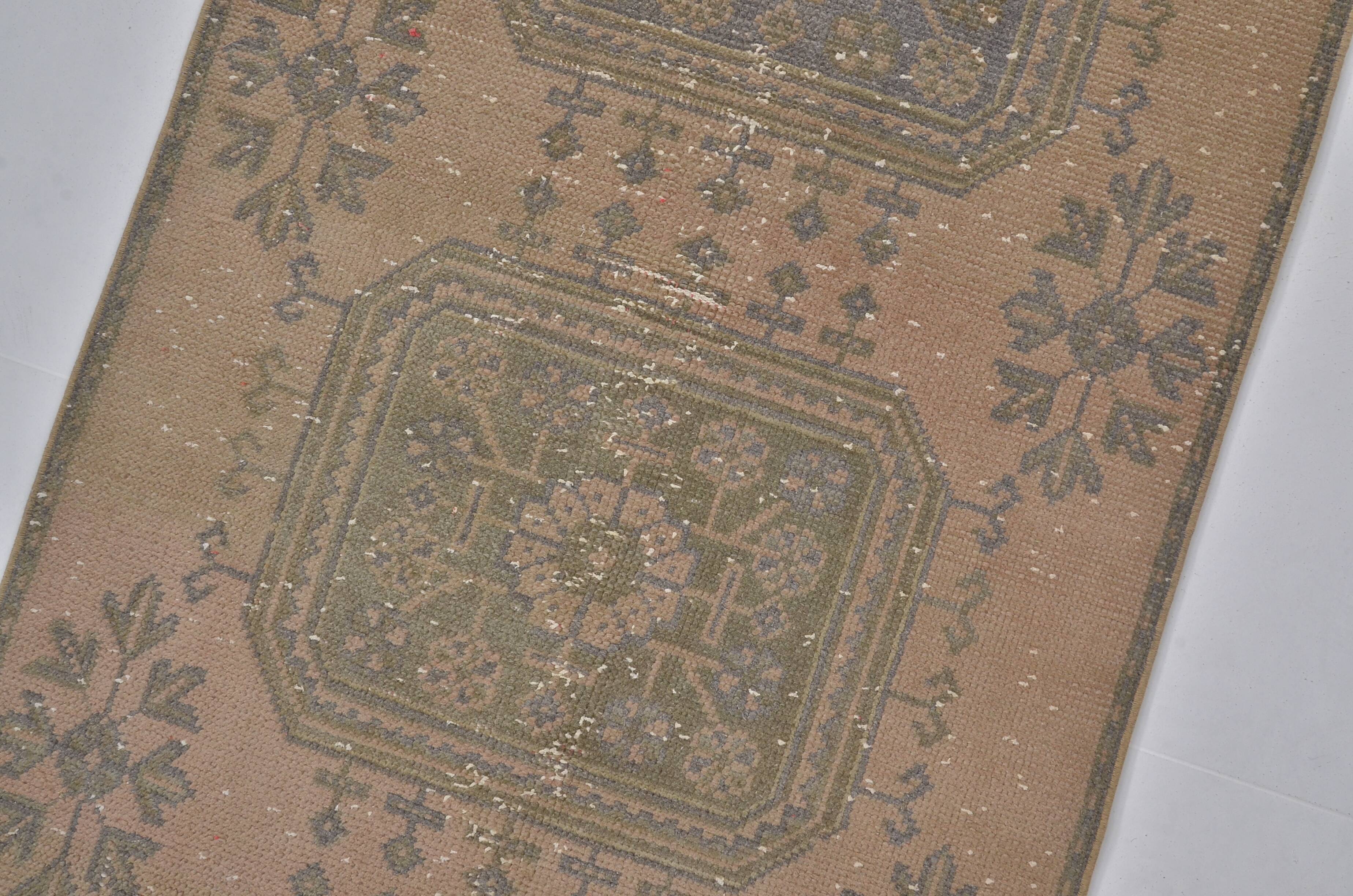 Anatolian oushak hallway runner rug