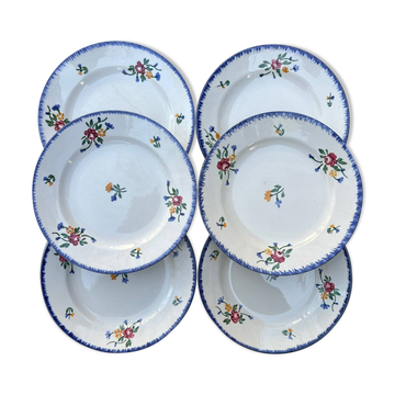 6 assiettes à dessert Sarreguemines