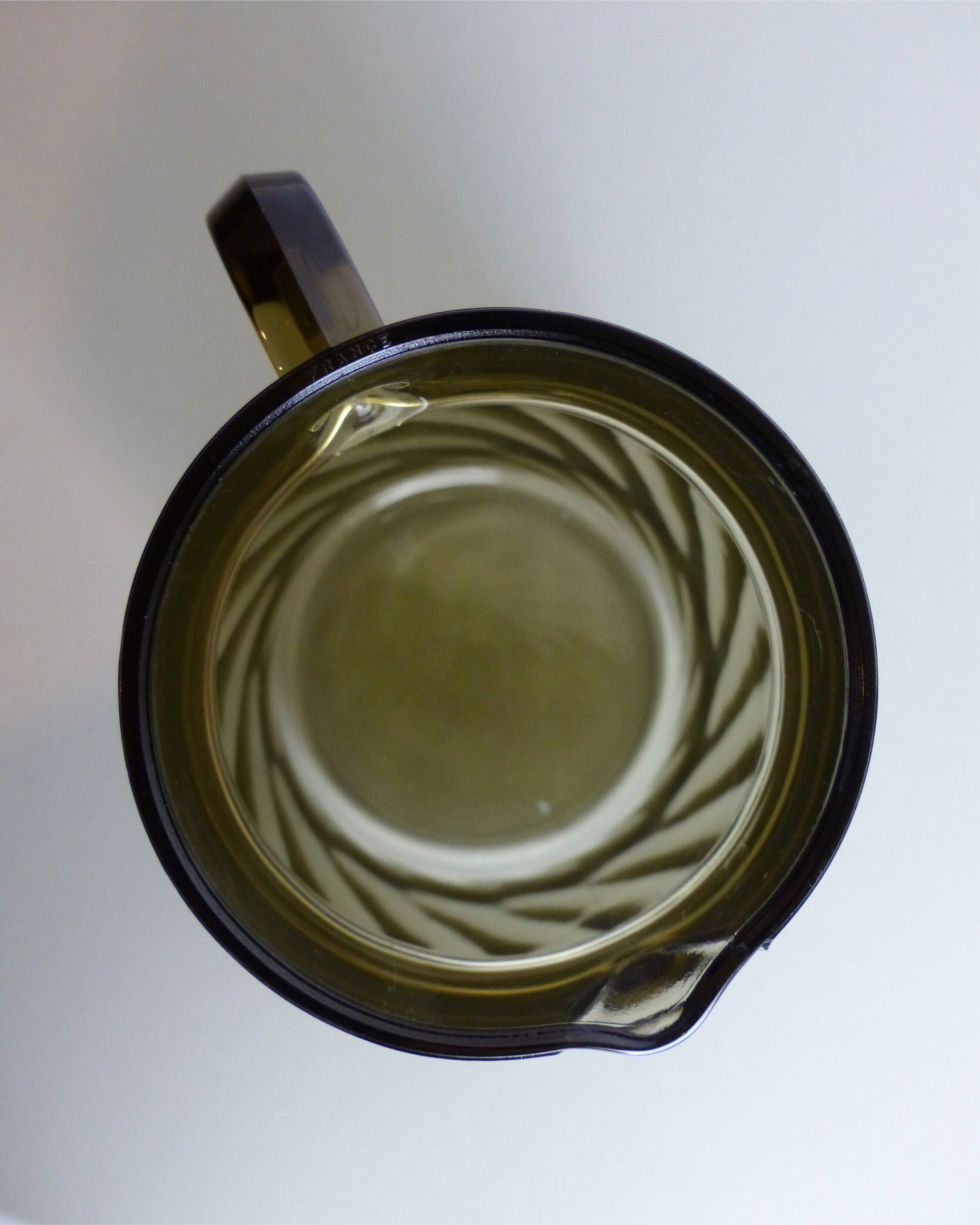 Smoked glass pitcher