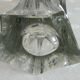 Designer crystal vase, 70s