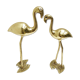Pair brass 50s herons