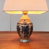 Vintage Dutch Delft blue table lamp by Zenith, Gouda