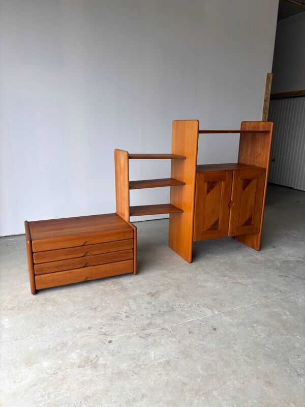 Enfilade modulable par Soren Nissen & Ebbe Gehl modelé Fagus Seltz