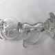 Old glassware, small 19th century Provençal lace-making night light lamp