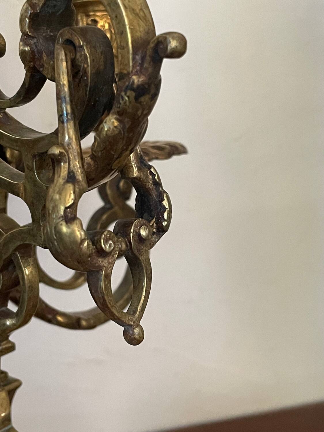 19th century gilded bronze candlestick