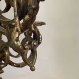 Chandelier en bronze doré xixème
