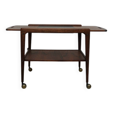 Chariot à thé roulant par Yngve Ekstrom pour Källemo, Suède, années 1950.