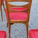 Set of 6 vintage Scandinavian style chairs from the 50s