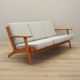 Oak sofa, Danish design, 1960s, designer: Hans J. Wegner, manufacturer: Get