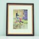 vintage wooden frame fishing child