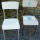 Paire de chaises relookées