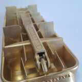Old ice cube tray Quickube gilded metal 60s vintage