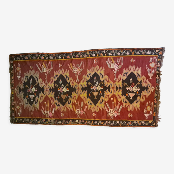 Large Vintage Woolen Turkish Kilim