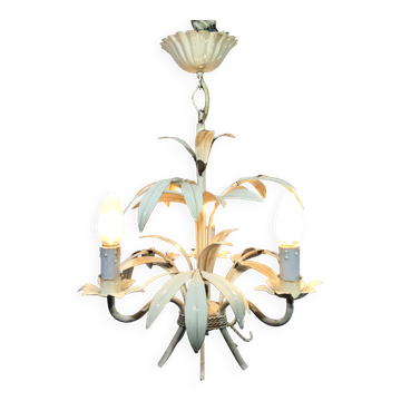 3-Light Leaf Chandelier