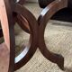 Coffee table in wood, marble and onyx.