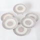Lot de 6 assiettes K & G Lunéville, modèle Thann France 1920/1930