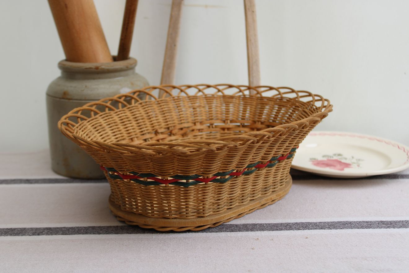 Vintage wicker basket