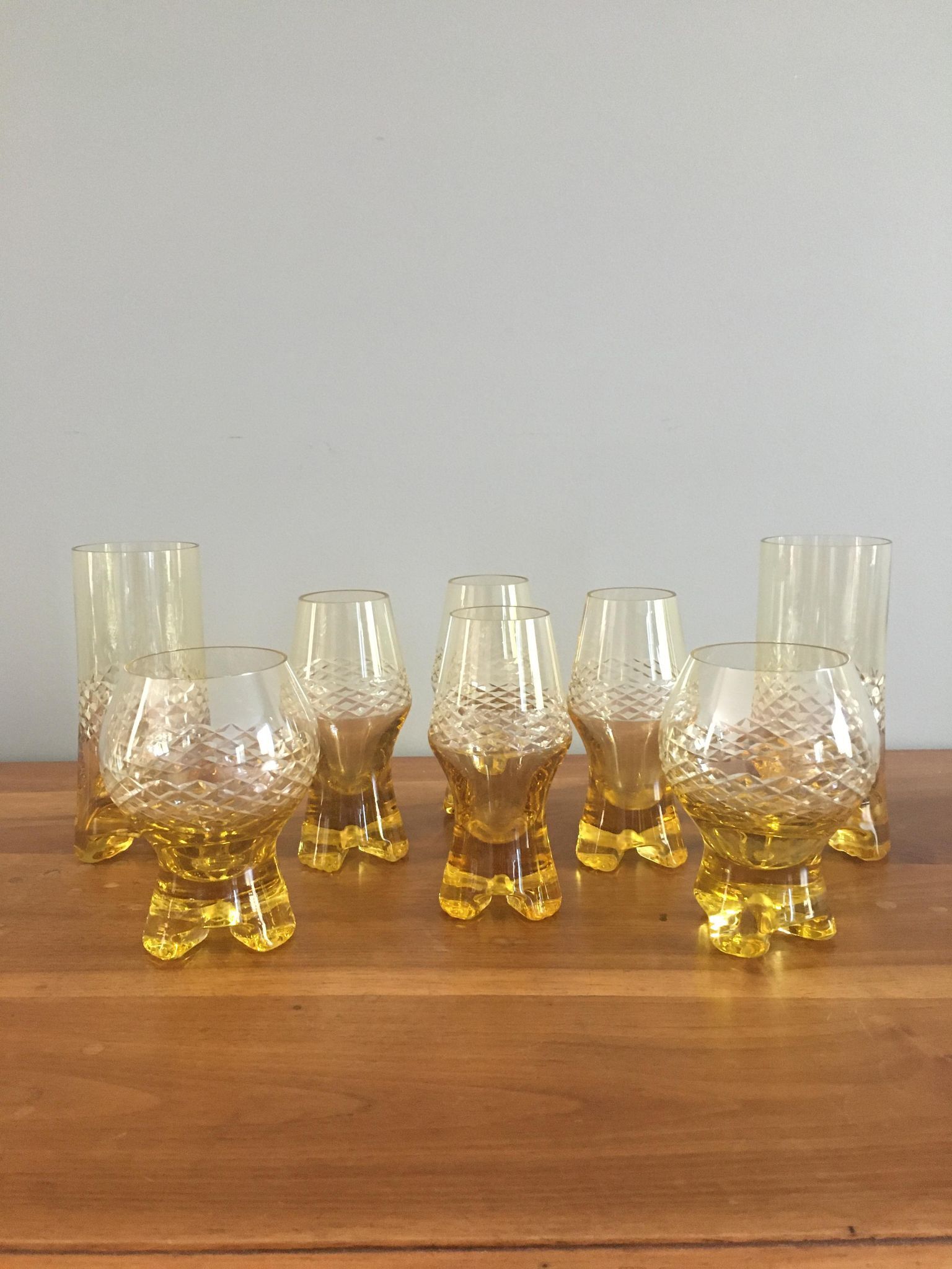 Glasses 1965-1970 in the style of Murano