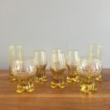 Glasses 1965-1970 in the style of Murano