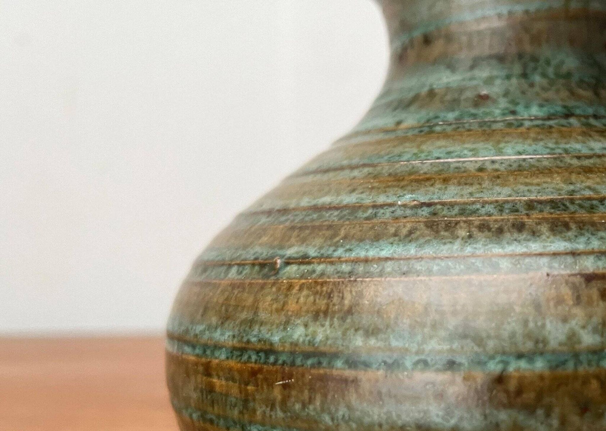 Mid-century pottery vase from the 1960s.