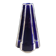 Pyramid vase Art Deco Moulin des Loups & Hamage Nord - blue and silver - Ref 959