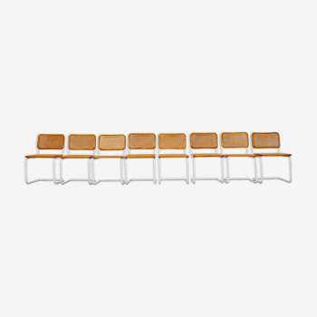 Lot de 8 chaises B32 de Marcel Breuer