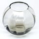 Art Deco sphere vase, glass, Niemen Glassworks, Poland, 1930s