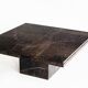 Vintage coffee table. Veined marble. France, 1970s