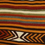 5x9 Striped Anatolian Kilim Rug, Turkish Kilim Rug, 148x264Cm