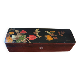 Lacquered wood art deco glove box
