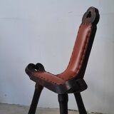 Brutalist style tripod accent chair from the 50s