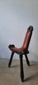 Chaise d'appoint tripode de style Brutaliste des années 50
