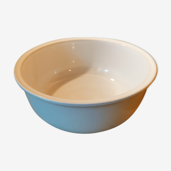 White bowl in earthenware