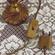 Small Vintage French Art Nouveau Style Bronze Candlestick Table Lamp 5358
