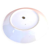 Serving dish with handles, fine Bohemian porcelain with floral decoration on a background.