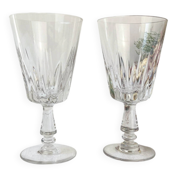 2 verres à eau vintage