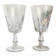 2 verres à eau vintage