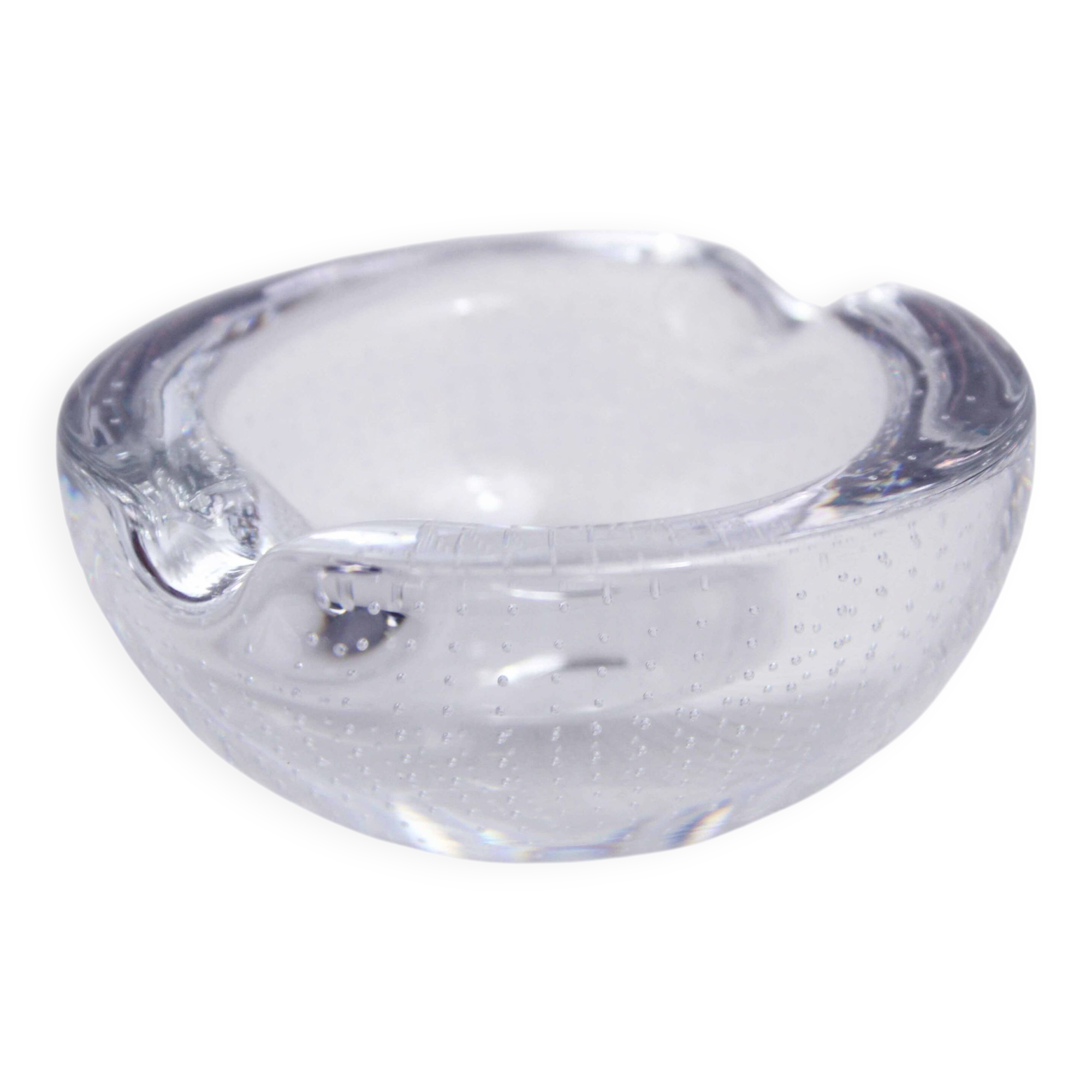 Bubble glass ashtray