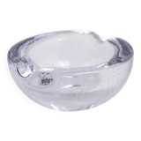 Cendrier en verre bullé