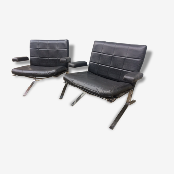 Pair of chairs joker Olivier Mourgue