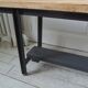 Industrial bench metal structure