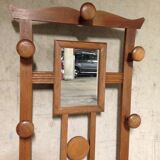 Coat rack in solid oak 1950