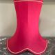 Lampshade in pinkish-burgundy fabric