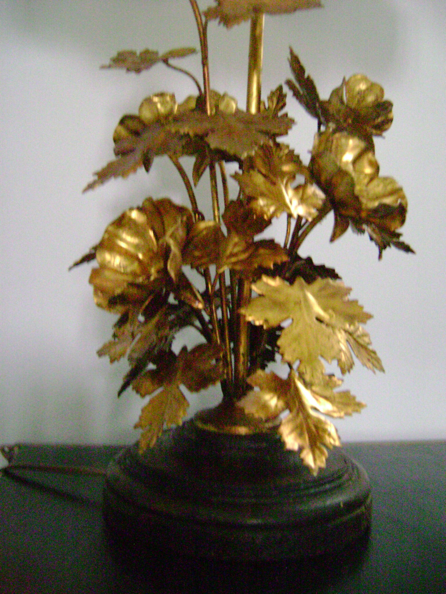 73cm gold metal lampshade with fabrics