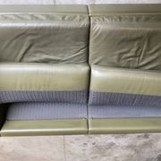 Pfister sofa for Knoll in khaki leather