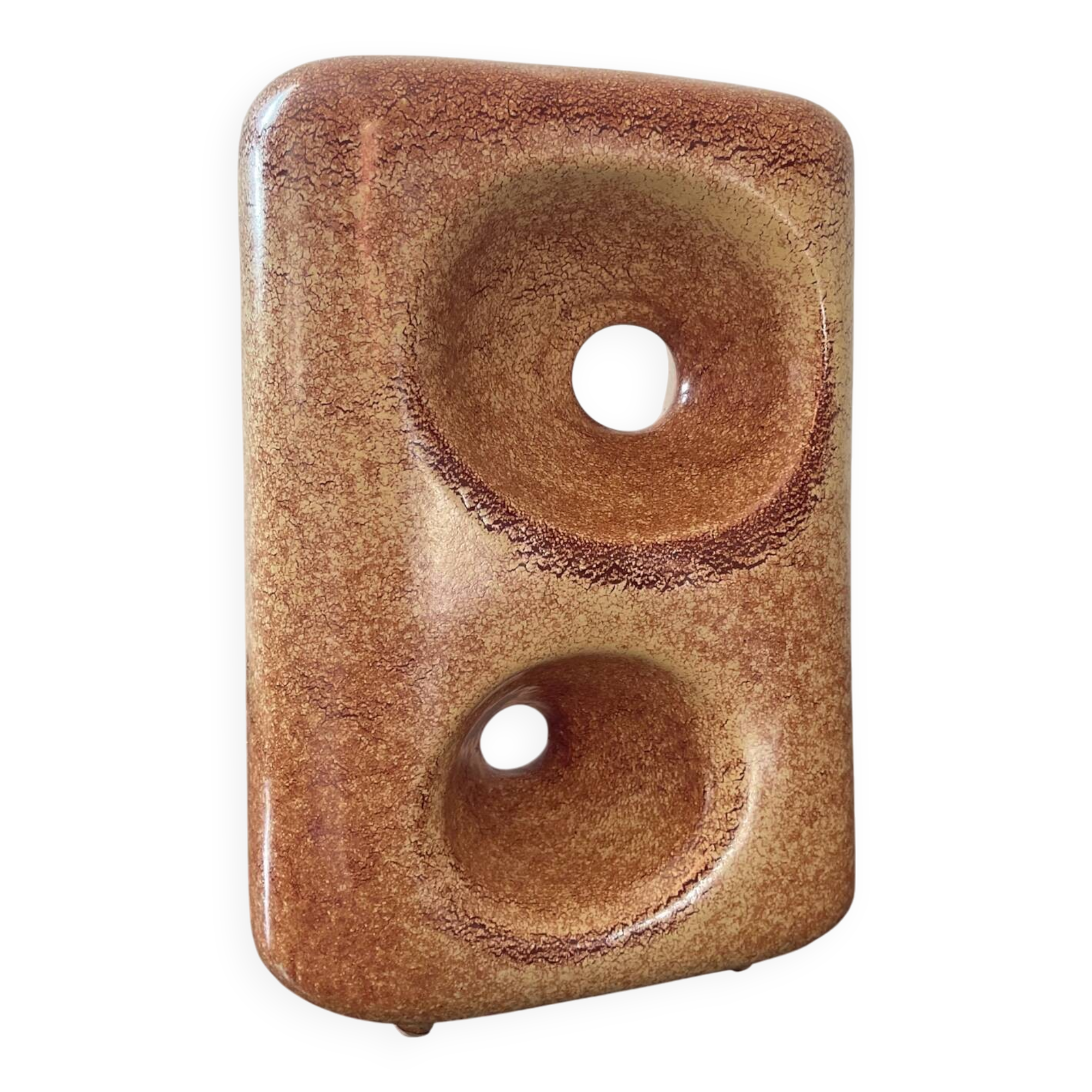 Bertoncello ceramic vase by Roberto Rigon N•910 from the 60s-70s