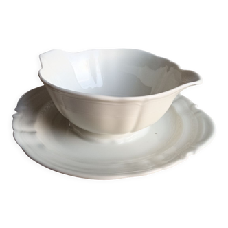 Saucière bernardaud in limoges porcelain from the 20s